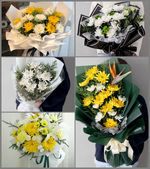 河南南阳社旗县赊店镇永安社区白事花束代送